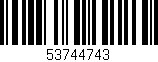 Código de barras (EAN, GTIN, SKU, ISBN): '53744743'