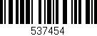 Código de barras (EAN, GTIN, SKU, ISBN): '537454'