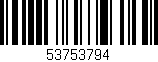 Código de barras (EAN, GTIN, SKU, ISBN): '53753794'