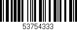 Código de barras (EAN, GTIN, SKU, ISBN): '53754333'