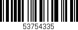 Código de barras (EAN, GTIN, SKU, ISBN): '53754335'