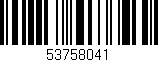 Código de barras (EAN, GTIN, SKU, ISBN): '53758041'