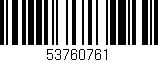 Código de barras (EAN, GTIN, SKU, ISBN): '53760761'