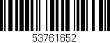 Código de barras (EAN, GTIN, SKU, ISBN): '53761652'