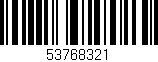 Código de barras (EAN, GTIN, SKU, ISBN): '53768321'
