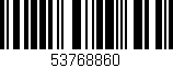 Código de barras (EAN, GTIN, SKU, ISBN): '53768860'