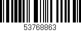 Código de barras (EAN, GTIN, SKU, ISBN): '53768863'
