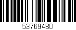 Código de barras (EAN, GTIN, SKU, ISBN): '53769480'