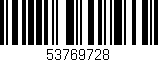 Código de barras (EAN, GTIN, SKU, ISBN): '53769728'