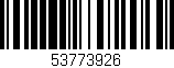 Código de barras (EAN, GTIN, SKU, ISBN): '53773926'