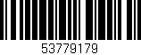 Código de barras (EAN, GTIN, SKU, ISBN): '53779179'