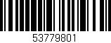 Código de barras (EAN, GTIN, SKU, ISBN): '53779801'