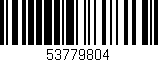 Código de barras (EAN, GTIN, SKU, ISBN): '53779804'