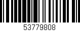 Código de barras (EAN, GTIN, SKU, ISBN): '53779808'