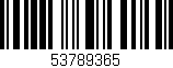 Código de barras (EAN, GTIN, SKU, ISBN): '53789365'