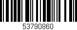 Código de barras (EAN, GTIN, SKU, ISBN): '53790860'