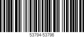 Código de barras (EAN, GTIN, SKU, ISBN): '53794-53796'