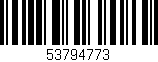 Código de barras (EAN, GTIN, SKU, ISBN): '53794773'
