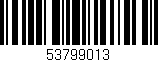 Código de barras (EAN, GTIN, SKU, ISBN): '53799013'