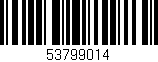 Código de barras (EAN, GTIN, SKU, ISBN): '53799014'