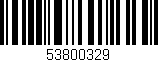 Código de barras (EAN, GTIN, SKU, ISBN): '53800329'