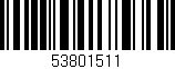 Código de barras (EAN, GTIN, SKU, ISBN): '53801511'