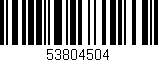 Código de barras (EAN, GTIN, SKU, ISBN): '53804504'