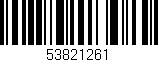 Código de barras (EAN, GTIN, SKU, ISBN): '53821261'
