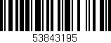 Código de barras (EAN, GTIN, SKU, ISBN): '53843195'