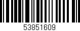 Código de barras (EAN, GTIN, SKU, ISBN): '53851609'