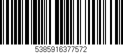 Código de barras (EAN, GTIN, SKU, ISBN): '5385916377572'