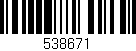 Código de barras (EAN, GTIN, SKU, ISBN): '538671'