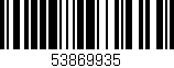 Código de barras (EAN, GTIN, SKU, ISBN): '53869935'