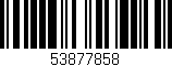 Código de barras (EAN, GTIN, SKU, ISBN): '53877858'