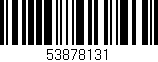 Código de barras (EAN, GTIN, SKU, ISBN): '53878131'