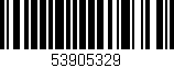 Código de barras (EAN, GTIN, SKU, ISBN): '53905329'