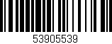 Código de barras (EAN, GTIN, SKU, ISBN): '53905539'