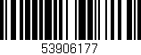 Código de barras (EAN, GTIN, SKU, ISBN): '53906177'