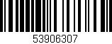 Código de barras (EAN, GTIN, SKU, ISBN): '53906307'