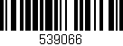 Código de barras (EAN, GTIN, SKU, ISBN): '539066'