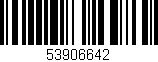 Código de barras (EAN, GTIN, SKU, ISBN): '53906642'