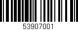 Código de barras (EAN, GTIN, SKU, ISBN): '53907001'