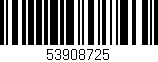Código de barras (EAN, GTIN, SKU, ISBN): '53908725'