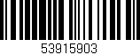 Código de barras (EAN, GTIN, SKU, ISBN): '53915903'