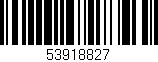 Código de barras (EAN, GTIN, SKU, ISBN): '53918827'