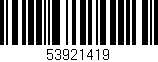 Código de barras (EAN, GTIN, SKU, ISBN): '53921419'