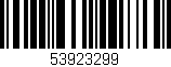 Código de barras (EAN, GTIN, SKU, ISBN): '53923299'