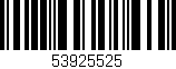 Código de barras (EAN, GTIN, SKU, ISBN): '53925525'