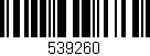 Código de barras (EAN, GTIN, SKU, ISBN): '539260'