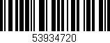Código de barras (EAN, GTIN, SKU, ISBN): '53934720'